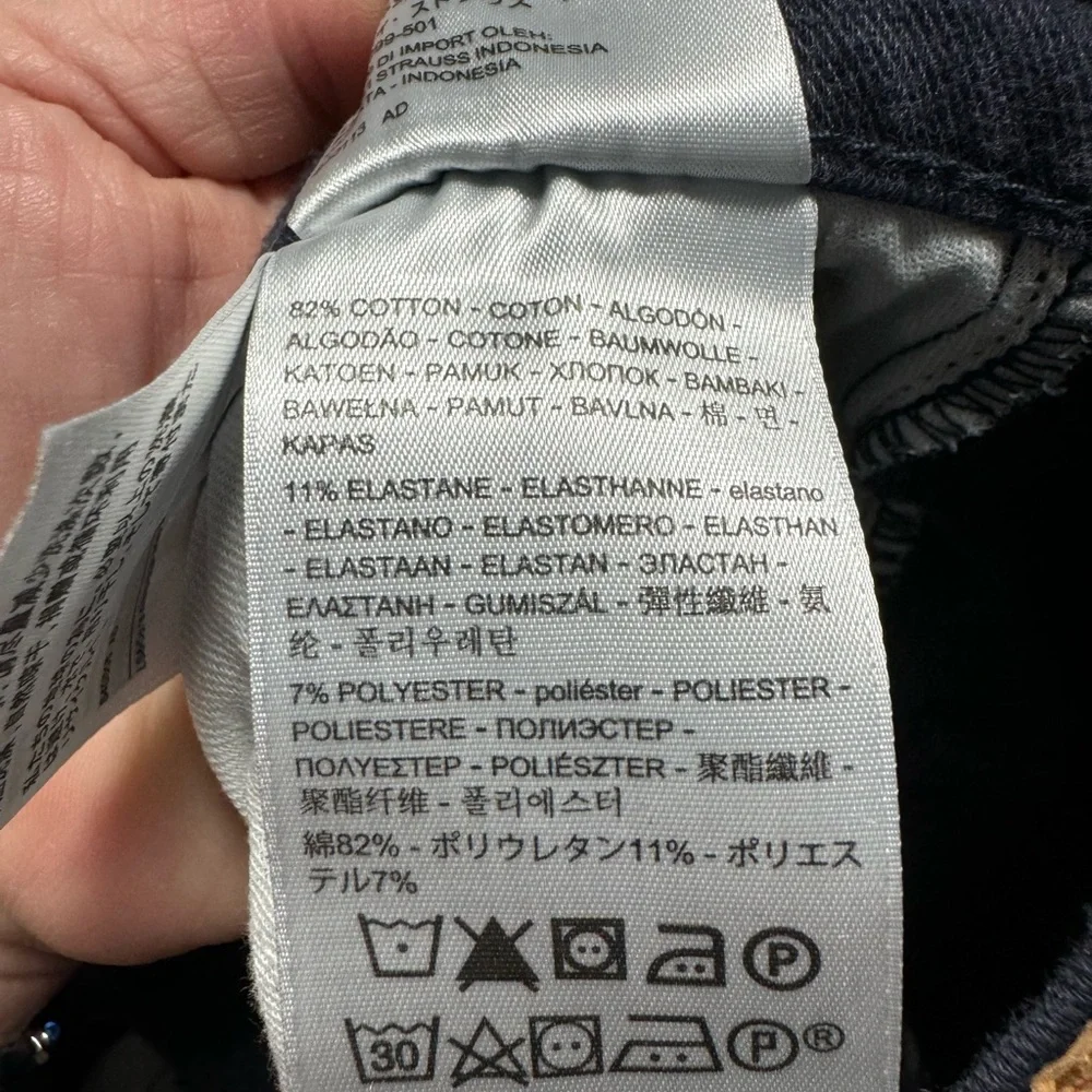 Levi’s 511 dark wash denim jeans. 30 x 30. EUC.